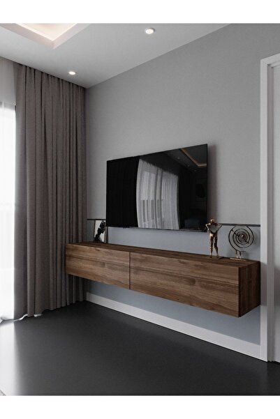 Myniture Home & Living Duvara Monte Tv Sehpası Ceviz Q6106-2