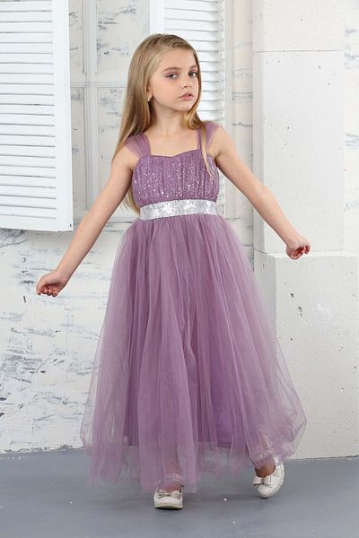 Jannock Children's Glitter Patterned Wedding Dress and Wedding Apparel - Evening Dress