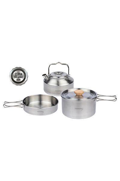 Proware Stainless Steel Camping Cooking Set