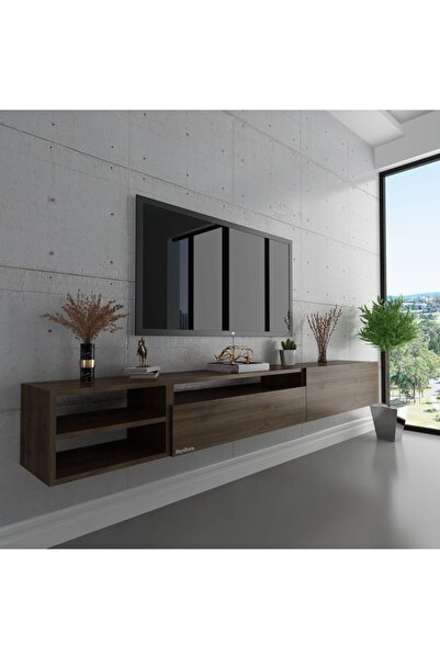 Myniture Home & Living Duvara Monte Tv Sehpası Ceviz S6111-2