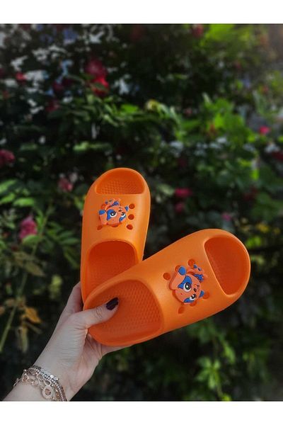 Moda fiesta Non-Slip Sole Soft Lightweight Figured Daily Sea Beach Children's Slippers