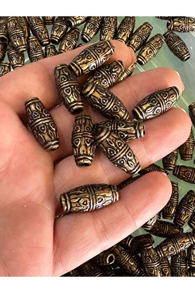 Gönülden Tasarım 20 Αυθεντικές Χάντρες Ταμπά με μοτίβο και κούφιες τρύπες - 2...