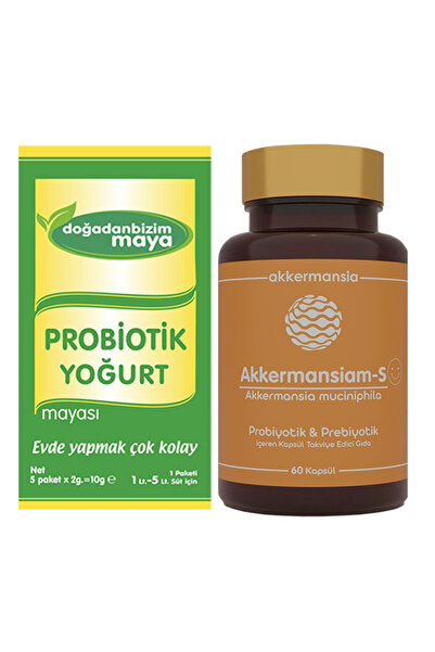 Akkermansiam-S Akkermansia Muciniphila 60 Kapsül + Doğadan Bizim Probiyotik Yoğurt Mayası