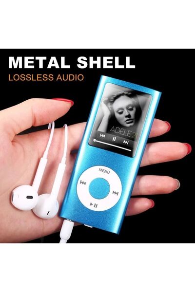 JUNGLEE Mp3 Çalar Ses Kayıt Fm Radyo Sd Kart Girişli Mp4 Player 1.8 Inç Renkli Ekran