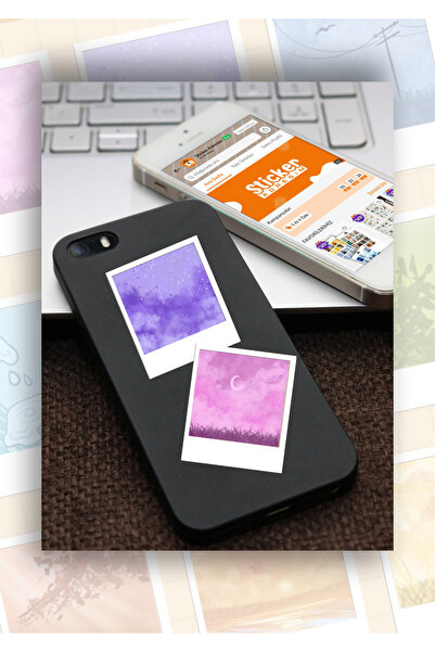 Sticker Adresim Poloroid Sticker Seti Planner - Ajanda -Bullet Journal Bilgisayar Telefon İçin Uygun
