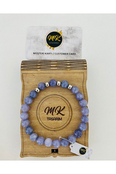 MK tasarım MK DESIGN REAL PURPLE QUARTZ STONE BRACELET MK.001.002
