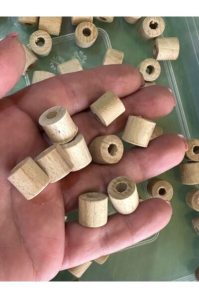 Gönülden Tasarım 10 komada perforiranih drvenih perli od 1 cm