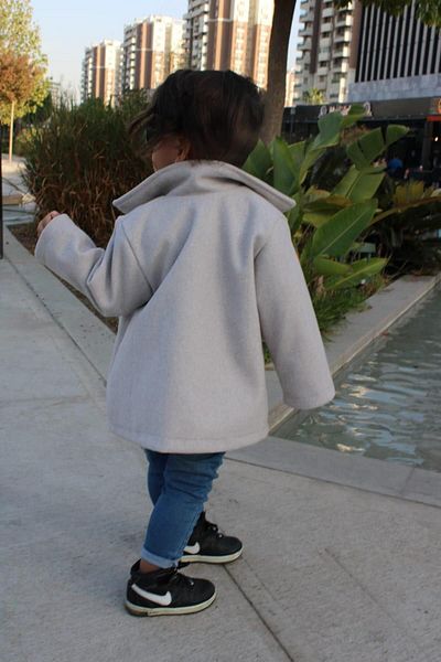 Z KİDS Gray Stamped Coat