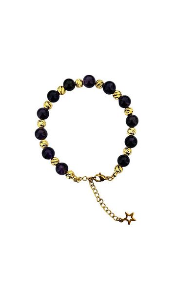 MK tasarım REAL AMETHYST STEIN BRACELET MK.030.001