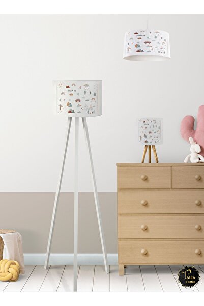 Talia Home Dream Big Çocuk Odası Avize-Abajur-Lambader 3'lü Takım TLAL-057