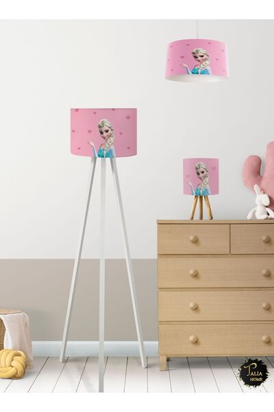 Talia Home Elsa Çocuk Odası Avize-Abajur-Lambader 3'lü Takım TLAL-069