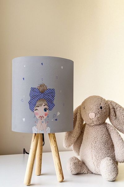 Talia Home Tlab-176 Model Girl's Room Lamp - Lampshade Table