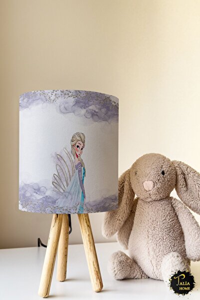 Talia Home Elsa Patterned Children's Room - Lampshade Table Lamp Tlab-028