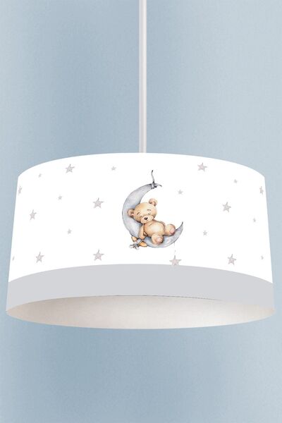 Talia Home Uyuyan Ayı Desenli Çocuk Ve Bebek Odası Sarkıt Avize Tlav-278