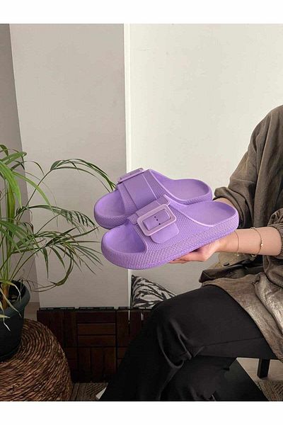 Behtah Kundura Unisex Soft Soelite - Παντόφλες παραλίας και κήπου με μονή πόρπη, αντιολισθητική σόλα