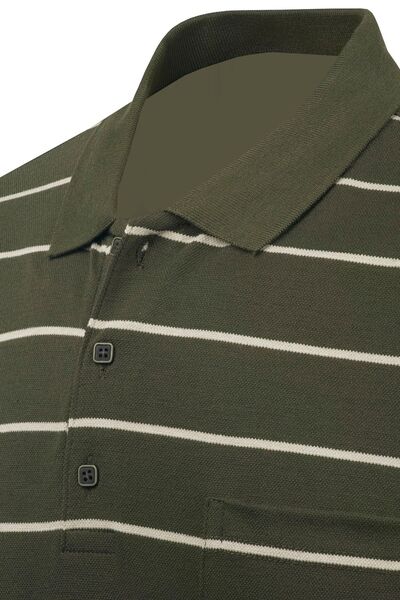 Çizgi Triko Men's Polo Collar Buttoned Pocket T-Shirt Classic Fit