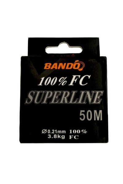 Bando Superline Model 100% Fluorocarbon Fishing Line Fish Line 50 Mt