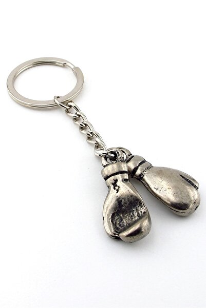 Stanbula Çift Boks Eldiveni Spor Eskitme Metal Anahtarlık Ax0034