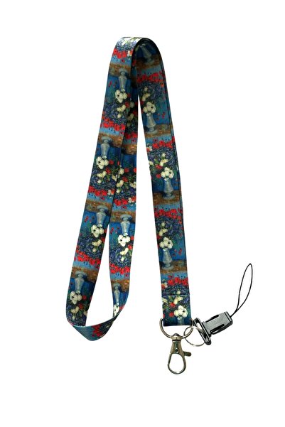 StormiStoretr Peygamber Çiçeği Van Gogh Boyun ipi Telefon Askısı