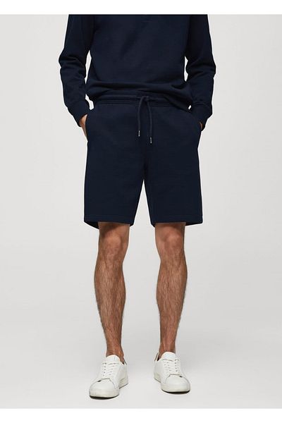 MANGO Man Jogger cotton jogger shorts