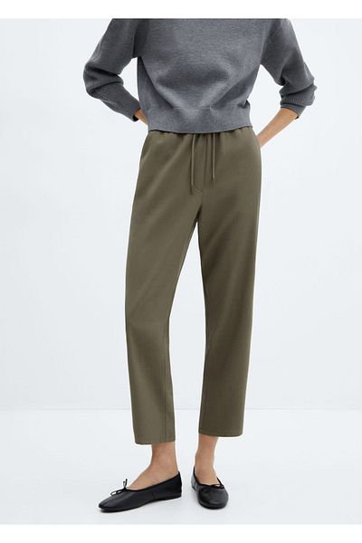 MANGO Woman Tie-dyed straight-cut trousers