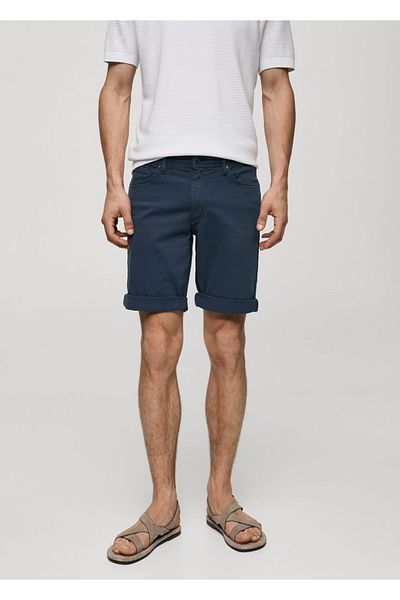 MANGO Man Bermude blugi slim fit