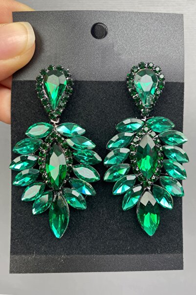 Hayalperest boncuk Glass Stone Shuttle Earrings