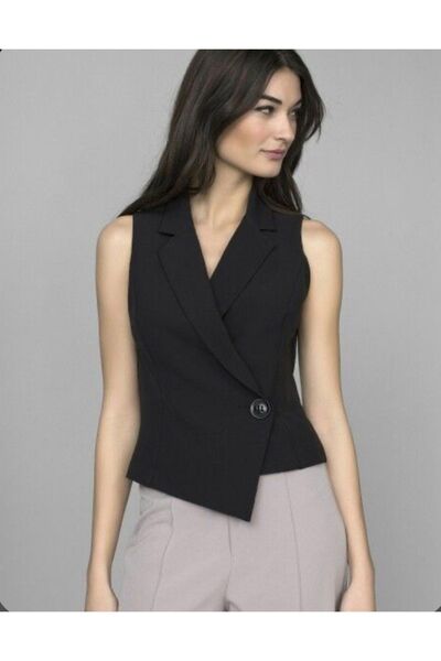 LOVELİXİR Siyah Rengi Astarlı Yelek