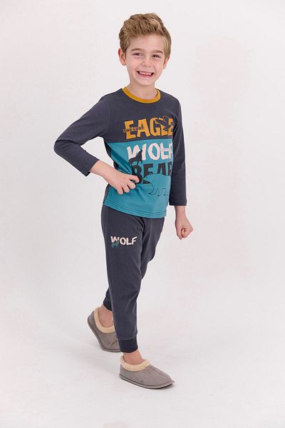 ROLY POLY Rolypoly Anthracite Boy's Pajama Set - Lost Eagle