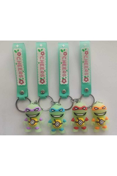 Sonic Ninja Turtles - Figured 3D Silicone Keychain and Bag Accessory (1 Piece)