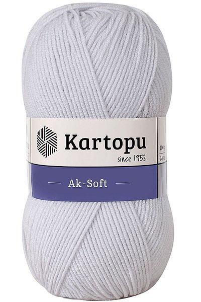 Kartopu Aksoft Alaska Grey Πλεκτό Χειροποίητο - Σχοινί K992