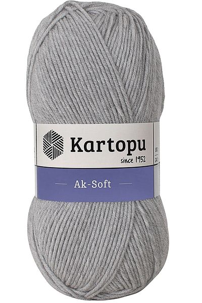 Kartopu Aksoft Grey Knitting - Ipi Light, Χειροποίητη Πίεση Μοντέλου K1000