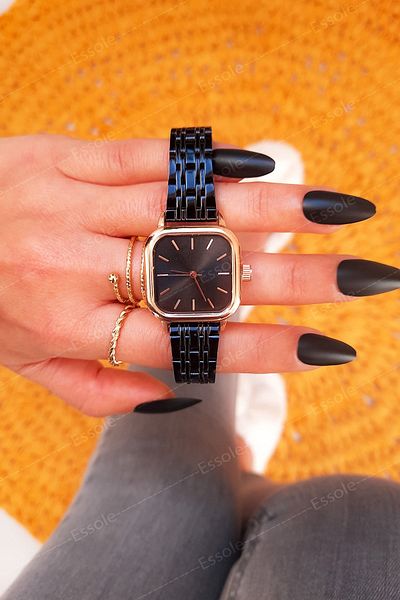 Spectrum Retro Minimal Stainless Tarnish Stainless Steel Cord Women's Wristwatch