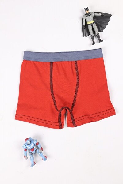 MADALİNA BOY 95% COTTON 3 COLORS 3 PACK BOXERS BLACK-GRIMELANGE-RED