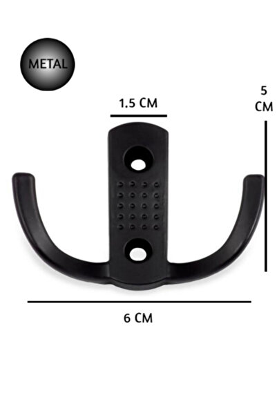 STR MOBAKS Str Siyah Noktalı Portmanto, Dolap Ve Vestiyer Askılığı / Metal