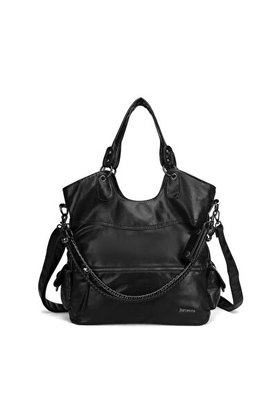 BARCELONA 21K حقيبة نسائية من الجلد الناعم - حزام كتف، غسيل 21-K برشلونة 1582-3