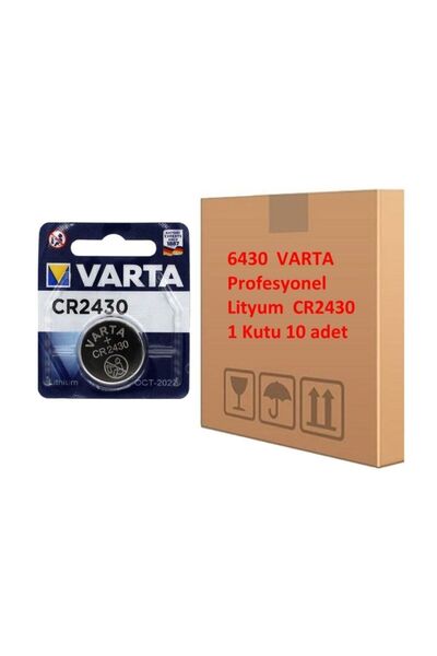 Varta 6430 Professional Lithium Cr2430 Pil  10 Adet