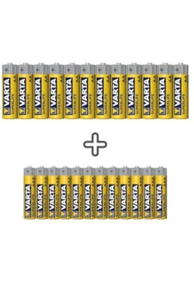Varta Süperlife 24'lü Özel Pil Paketi(12aa+12aaa)