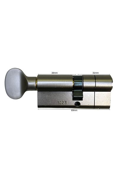 Mul-T-Lock Mtl 400 Classic Pro - بليستر من الساتان النيكل مع مزلاج، مصيدة باريل، 3 مفاتيح (69 مم، 31 × 38 مم)