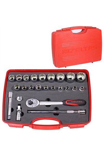 İzeltaş 1-2 Twelve Corner Socket Set 24 Pieces