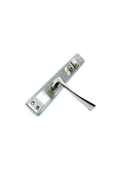 Sofuoğlu Lerzan Eco Plateau (wc) Door Handle Mirrored Nickel Satin (left)