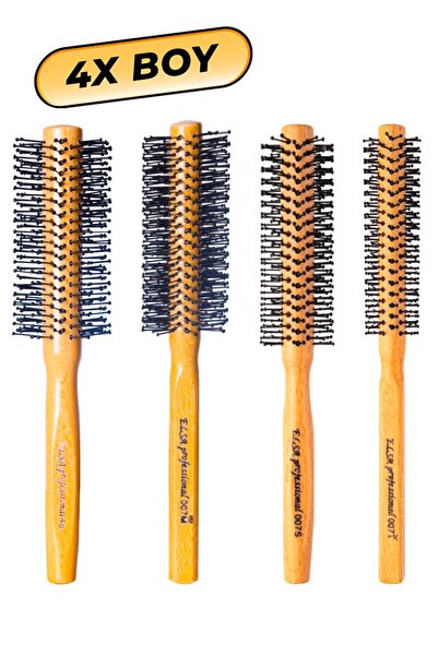 ELSA Επαγγελματική βούρτσα μαλλιών 4X για άνδρες, φυσική