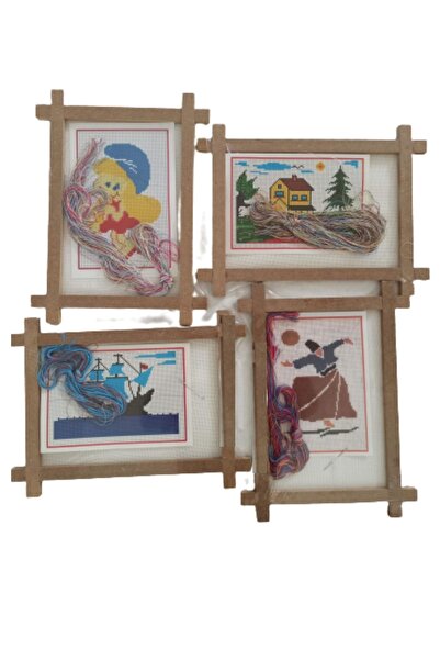 Oyun ve Sanat Etamin Seti (kaneviçe Seti, Etamin Kiti). 1 Adet