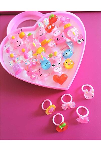 Melek Kara Beşli Yüzük Set