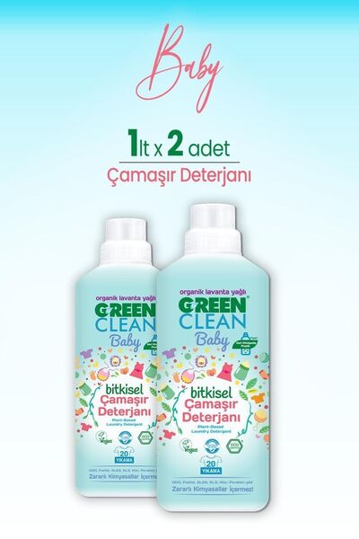 Green Clean U Baby Çamaşır Deterjanı 1 L X 2 Adet