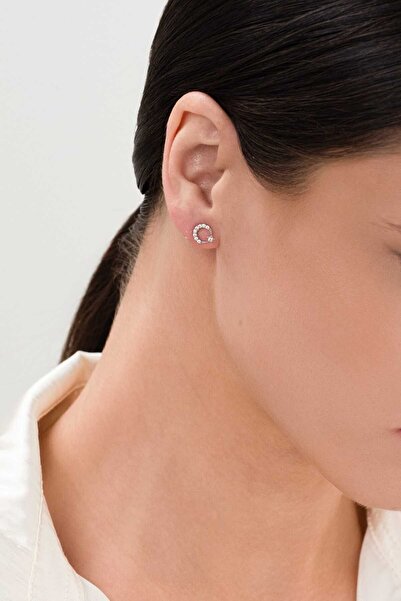 artemis gümüş 925 Ayar Gümüş Minimal Ay Yıldız Küpe