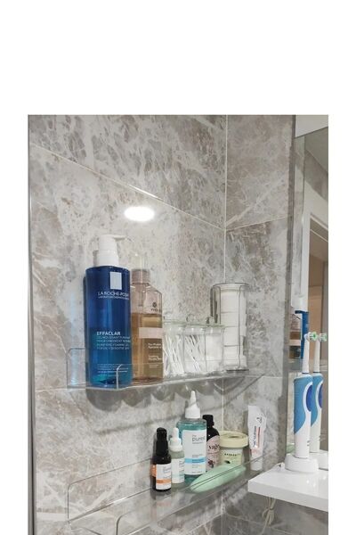 dnsbaski Pleksi Raf Genişlik 65cm X 10cm (3mm Pleksiden Üretilir)