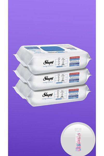 Sleepy Easy Clean Surface Cleaning Towels with Bleach Additive 3 Packs of 100 (300 SHEETS) WITH GIFT