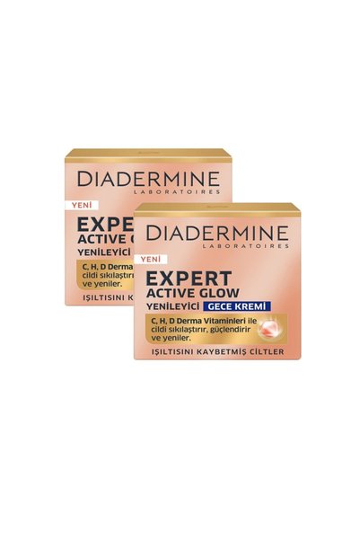 Diadermine كريم الليل المجدد المضاد للشيخوخة من إكسبرت أكتيف جلو