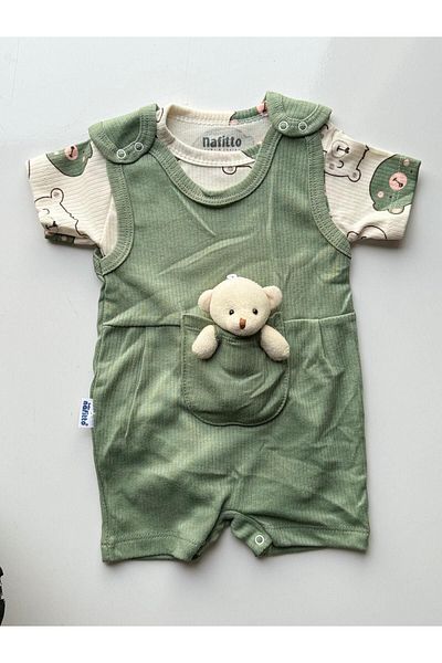 Bumbo All My Modam Short Sleeve Summer Jumpsuit with Teddy Bear